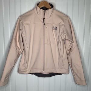The North Face Apex light pink soft shell jacket